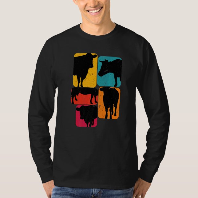 Camiseta Cow cows Retro (Anverso)
