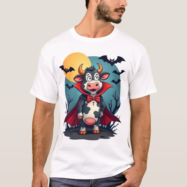 Camiseta Cow Dracula Rises (Anverso)
