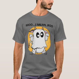 Camiseta Cow Fantasma Cow Moo Me Refiero A Boo Halloween Lo