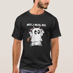 Camiseta Cow Fantasma Cow Moo Me Refiero A La Vestimenta De