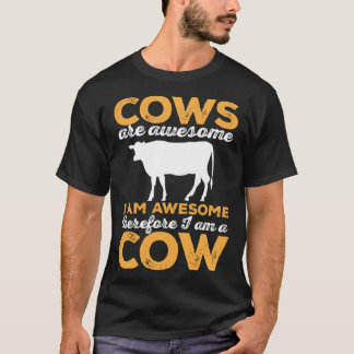 Camiseta Cow Farm Animals Cows are Awesome