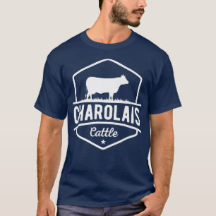 Camiseta Cow Farmer  Charolais Cattle 