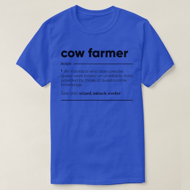 Camiseta Cow Farmer Funny (Diseño del anverso)