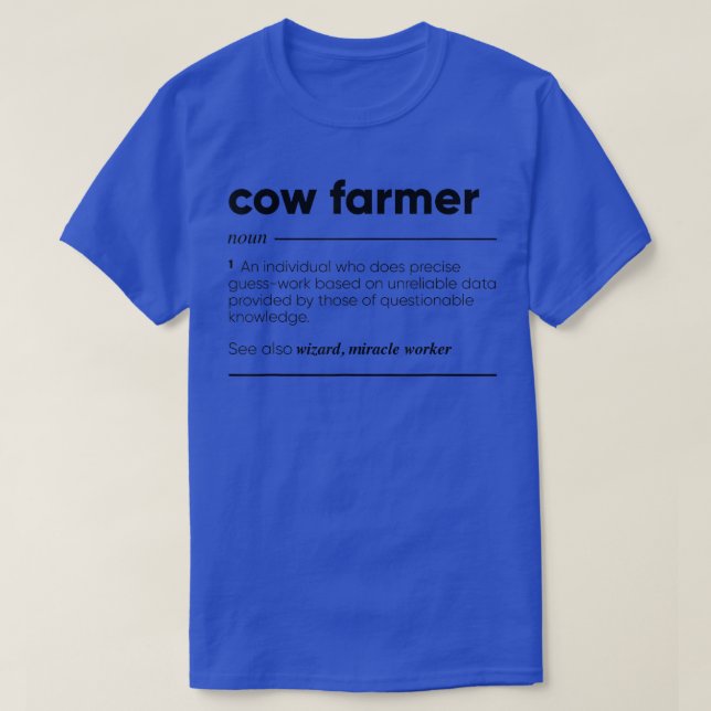 Camiseta Cow Farmer Funny (Diseño del anverso)