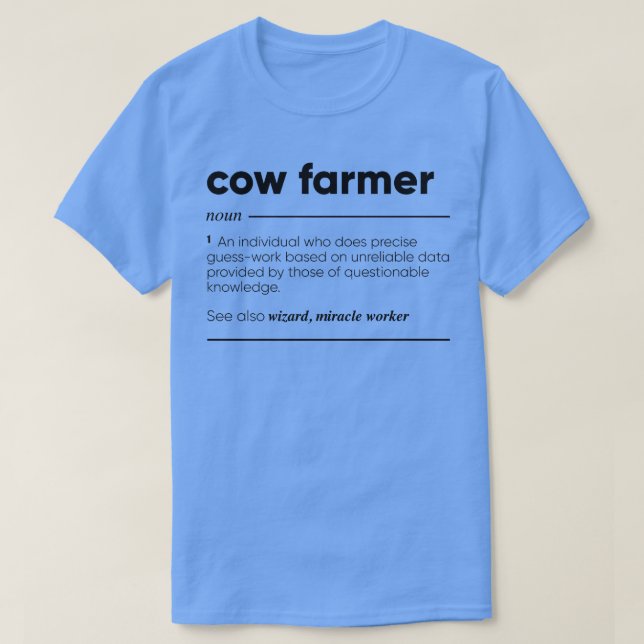 Camiseta Cow Farmer Funny (Diseño del anverso)