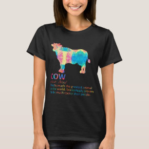 Camiseta Cow Funny Definition Leche Dairy Cattle Farmer - P
