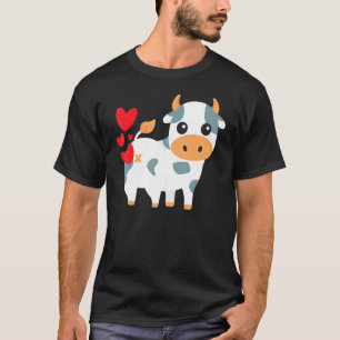 Camiseta Cow Hearts Funny Cute Día de San Valentín