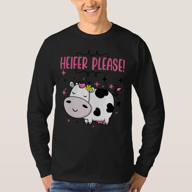 Camiseta Cow  Heifer Please Baby Little Girl Outfit Kids To (Anverso)