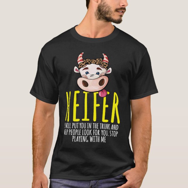 Camiseta Cow Heifer Trunk Farm Animal (Anverso)
