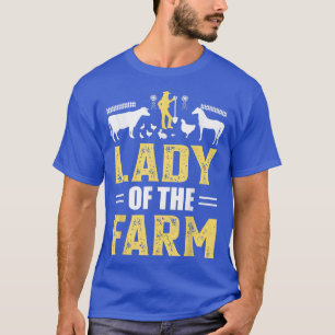 Camiseta Cow lady of thefarm funny farmers
