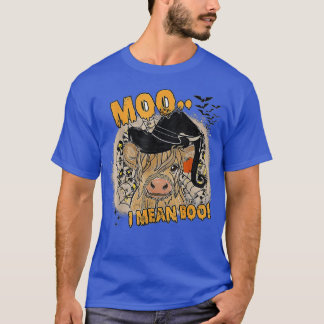 Camiseta Cow lindo gorra bruja moo me refiero a boo hallowe