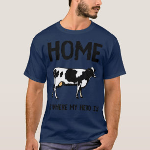 Camiseta Cow Lover Cattle Farmer Funny Cow Dairy Farm Women