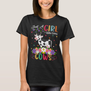 Camiseta Cow Lover Just A Girl Who Loves Cows
