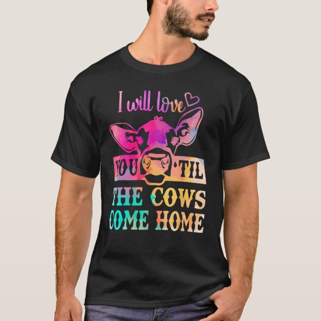 Camiseta Cow  Moo Heifer Mom Mothers Day Father Dad Cows Ho (Anverso)