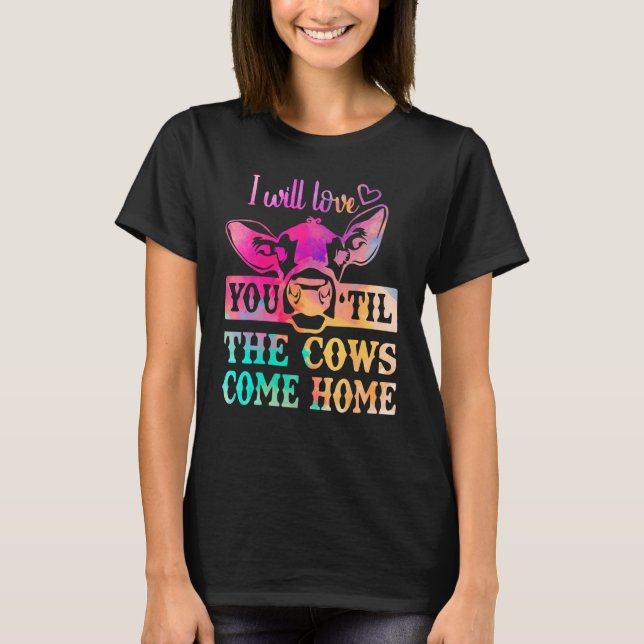 Camiseta Cow  Moo Heifer Mom Mothers Day Father Dad Cows Ho (Anverso)