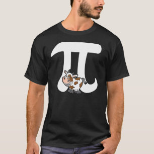 Camiseta Cow Pi para mujeres y hombres vaquero Math Geek
