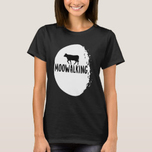 Camiseta Cow Pun Espacio Moowalking Moon Music Bad Punks Pa