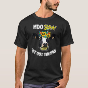 Camiseta Cow Pun Moo Ganado lechero Holstein Granjero Ranch