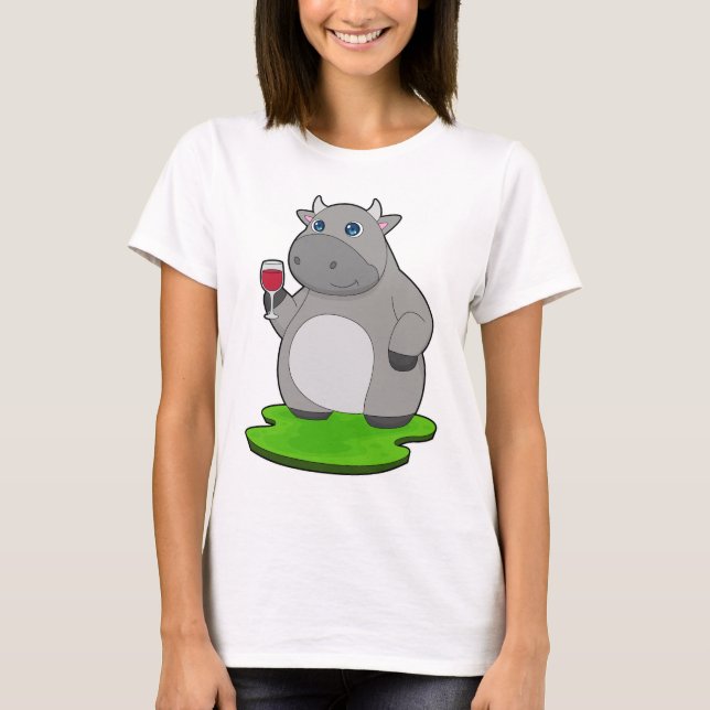 Camiseta Cow Red wine (Anverso)