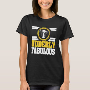 Camiseta Cow Sarcástico Pun Desordenado Fabulous
