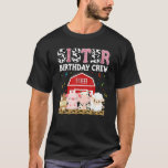 Camiseta Cow Sister Birthday Crew Temática Animales Niños B<br><div class="desc">Nacimiento de la Hermandad Vaca Nacimiento Cristal Temática Animales Niños</div>