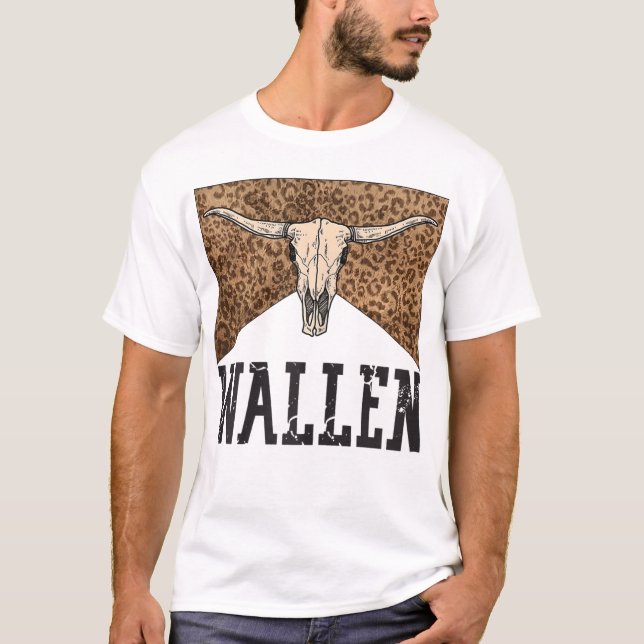Camiseta Cow Skull Wallen West (Anverso)