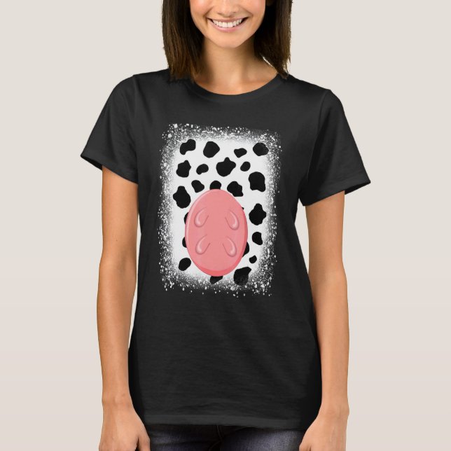 Camiseta Cow Udders Disfraces Imprimir disfraz de Halloween (Anverso)