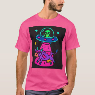 Camiseta Cow Ufo Art