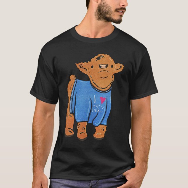 Camiseta Cow wearing I Love Matty Healy The 1975 BFIAFL (Anverso)