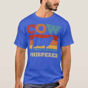 Camiseta Cow Whisperer Retro Cattle Breeder Farmer Animals 