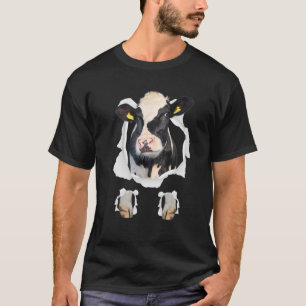 Camiseta Cow World Farm Animal Mens Womens