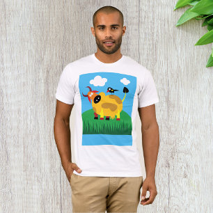 Camiseta Cow Y Blackbird Mens T-Shirt