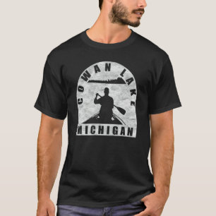 Camiseta Cowan Lake en canoa Michigan