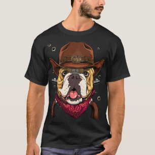 Camiseta Cowboy American Bulldog Country Music Rodeo Howdy
