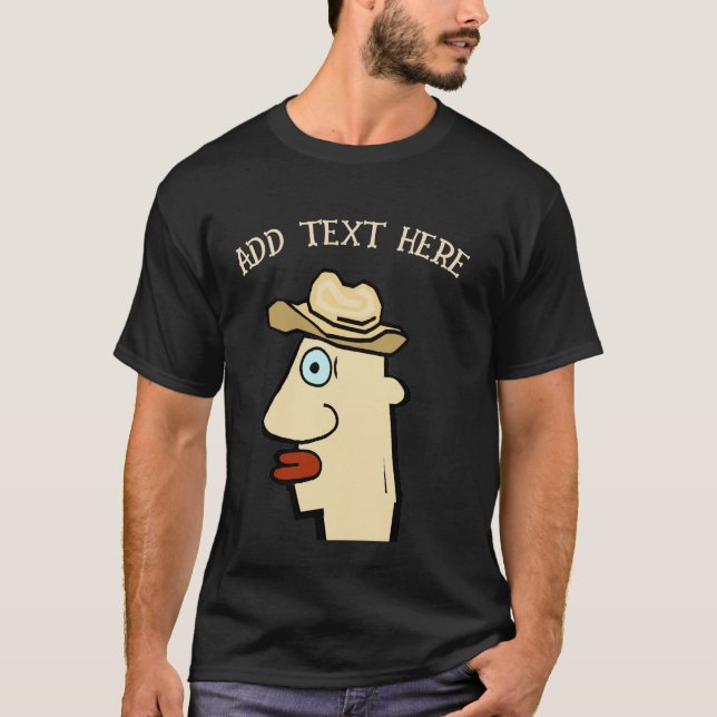 Camiseta Cowboy, añadir texto (Anverso)