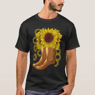 Camiseta Cowboy Boots Rodeo mujeres Florismo Gift Sunfl