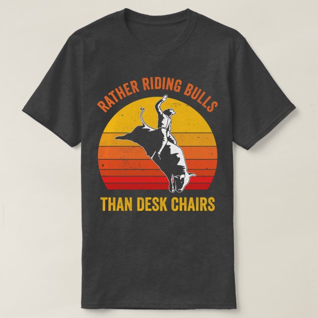 Camiseta Cowboy Bull Riding Rodeo Bull Rider Funny (Diseño del anverso)