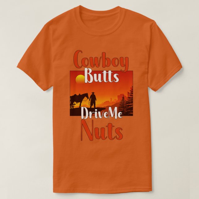 Camiseta Cowboy Butts Me Maneja Nube (Diseño del anverso)
