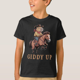 Camiseta Cowboy capibara montando caballos se levanta