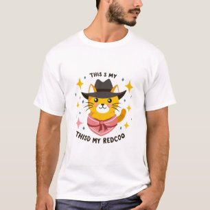 Camiseta Cowboy Cat Cuteness t-shirt 2024   gato clásico