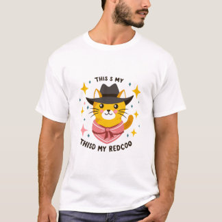 Camiseta Cowboy Cat Cuteness t-shirt 2024 | gato clásico