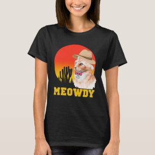 Camiseta Cowboy Cat Funny Meowdy