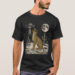 Camiseta Cowboy Chetah Cowboy Occidental Ufo Safari Animal