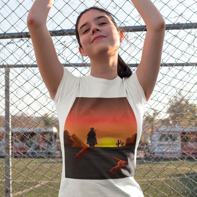 Camiseta Cowboy Chicas Sunset T-Shirt (Subido por el creador)