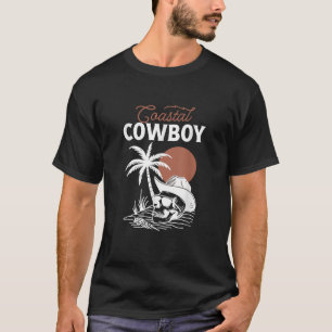 Camiseta Cowboy Costero De Verano Occidental Cowboy Skull E
