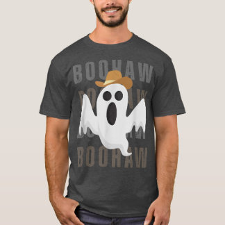 Camiseta Cowboy Cowgirl BooHaw Retro Western Ghost divertid