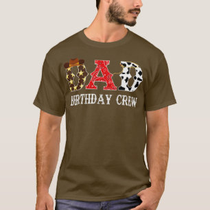 Camiseta Cowboy Dad Birthday Crew Western Rodeo Theme Birth