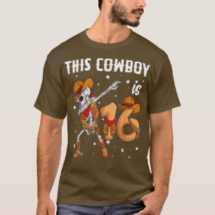 Camiseta Cowboy, de 16 años, Dabbing Occidental Skeleton 16
