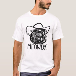 Camiseta Cowboy de gato retro gracioso gato de país occiden