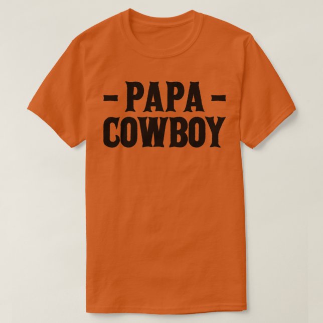 Camiseta cowboy de papá (Diseño del anverso)